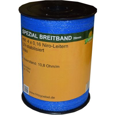 Spezial-Breitband 20mm 200m 4x0,16 Niro blau