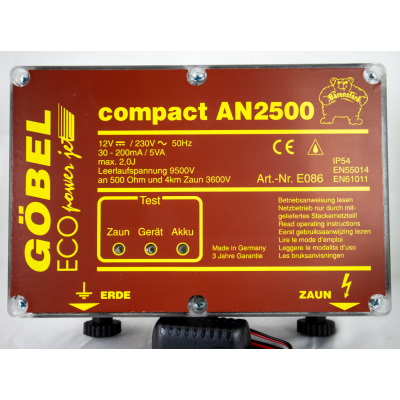 Compact AN 2500, Batteriegerät, ohne Batterie, für 12 Volt und 230 Volt in einem Gerät