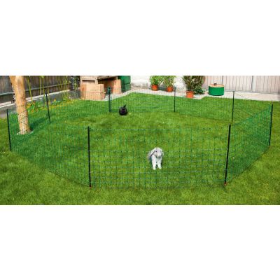 Kaninchennetz - Kleintierzaun - 65/1 12m grün mit Einzelspitze von Kerbl