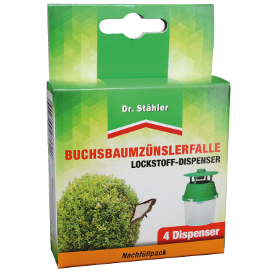 Nachfüllpack Buchsbaumzünsler-Falle - 4 Pheromon Dispenser