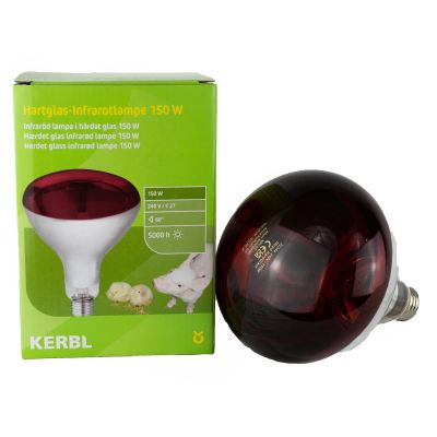 Infrarotbirne 150 Watt Infrarotlampe 150W Hartglas, rot von Kerbl 