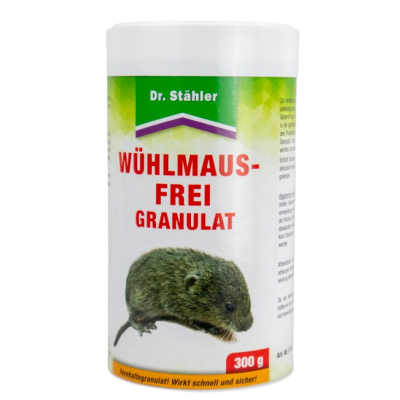 Wühlmaus-Frei Granulat 300g - Fernhaltegranulat zur Abwehr von Wühlmäusen