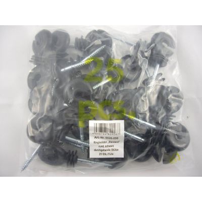 Ringisolator rund, durchgehende Stütze, Standard, 25 Stück Packung