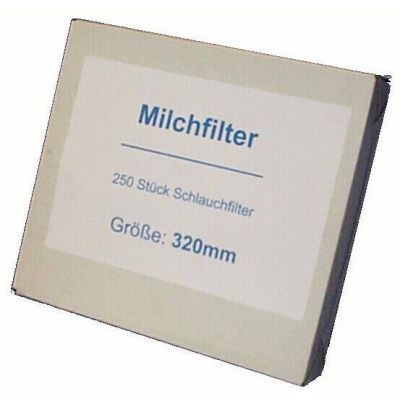 Milchfilter neutral, genäht, 455 mm, 250 Stück
