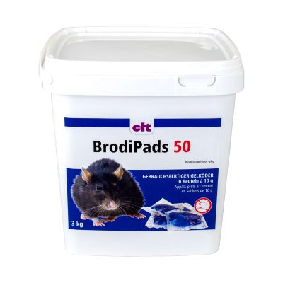 Rattengift BrodiPads 40 Gelpad 3kg mit Brodifacoum