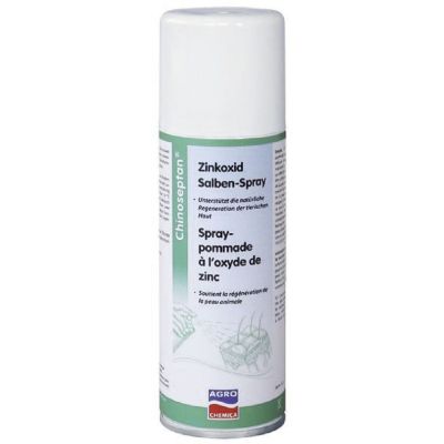 Chinoseptan® Zinkoxid Salben-Spray wirkt wie ein Salbenverband, hält die Haut elastisch und hat eine hervorragende Pflegewirkung. Schützt vor schädlichen Umwelteinflüssen. (200 ml)