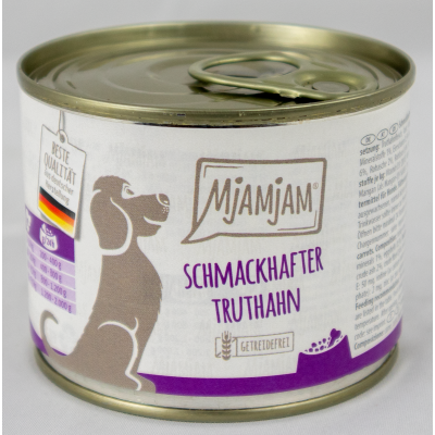 Hundefutter "Truthahn & Möhrchen" - 200g Dose schmackhafter Truthahn an leckeren Möhrchen