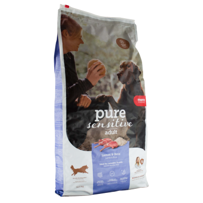Hundefutter Mera Pure Sensitive Lamm & Reis - 12,5 kg für sensible Hunde