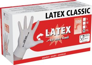 Latex Einmalhandschuhe 100 Stück Größe M