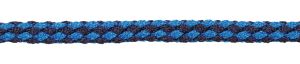 Führleine Führstrick Exklusiv, 200 cm. mit Panikhaken, marine/hellblau für Halfter