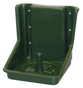 Salz-Lecksteinhalter in grün aus PVC für runde und eckige Steine - Halterung/Halter für Lecksteine
