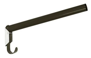 Sattelhalter, runde Ausführung, klappbar, schwarz
