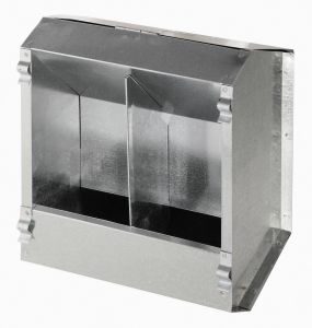Kaninchenfutterautomat Blech 2 Plätze 