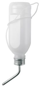 Kaninchenflasche aus Kunststoff mit Glasröhrchen  - Trinkflasche für Kaninchen (750ml)