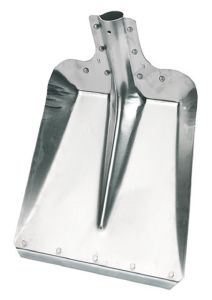 Aluschaufel Gr. 7, 32 cm mit Stahlkante Kornschaufel Schnee Getreide Aluminium