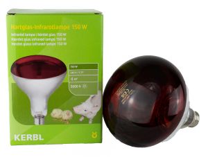 Infrarotbirne 150 Watt Infrarotlampe 150W Hartglas, rot von Kerbl 