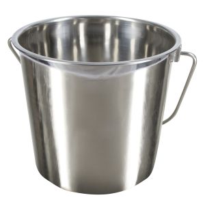 Edelstahleimer 5.7 Liter - Eimer aus Edelstahl mit Tragegriff - Hochglanzpoliert!