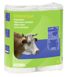 Euterpapier, Doppelrolle, UdderoClean 2 x 200 Blatt