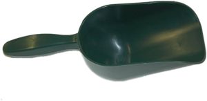 Futterschaufel grün Kunststoff, 500 g