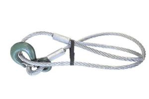Drahtseil mit Schlaufe u. Lasthaken, 1,50 m x 12 mm, 1250 kg 0