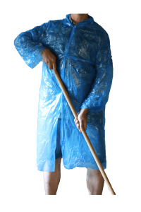 Einwegmantel weiß - Schutzbekleidung 