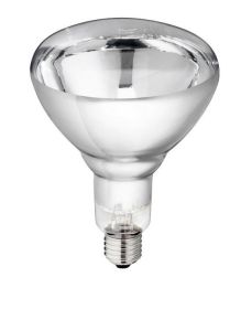 Infrarotbirne Philips 250 Watt weiß - Hartglaslampe