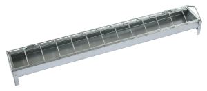 Hühner Futtertrog 75cm verzinkt Junghennentrog