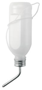 Kaninchenflasche aus Kunststoff mit Aluröhrchen  - Trinkflasche für Kaninchen (500ml)