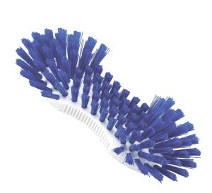 Kannenbürste mit blauen Borsten, kochfest