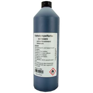 Raidex Schlagstempelfarbe, schwarz 1 Liter