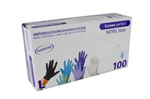 Einmalhandschuhe Nitril Screen perfect - Handschuhe Größe L 