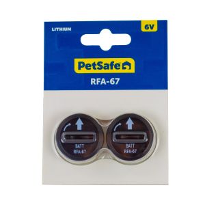 2 Ersatzbatterien 6V, RFA-67 passend zu PIF-300-21, PRF-3004W-20 und Antibellhalsband