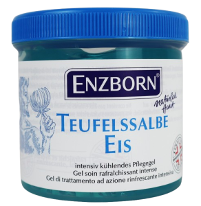 ENZBORN® Teufelssalbe eis 200ml Teufelskralle Minzöl kühlendes Pflegegel Massage