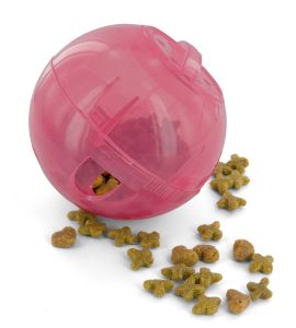 SlimCat™ in Pink - SlimCat™ bietet Katzenhaltern eine unterhaltsame Möglichkeit, ihr Haustier beim Kampf gegen Fettleibigkeit zu unterstützen.