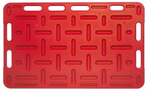 Schweine Treibbrett groß, 126 x 76 cm, rot