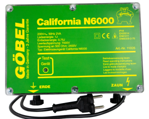 Weidezaungerät California N 6000 - Netzgerät mit CE Zeichen