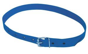 Halsmarkierungsband 120 cm, mit Rollschnalle blau