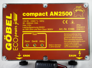 Compact AN 2500, Batteriegerät, ohne Batterie, für 12 Volt und 230 Volt in einem Gerät