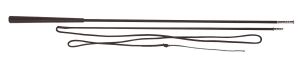 Longierpeitsche 2-teilig mit Steckverbinder aus Fiberglas mit Nylon umflochten.