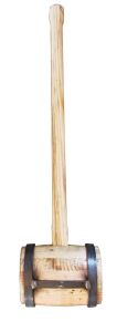 Holzhammer 6 kg mit Flacheisen 