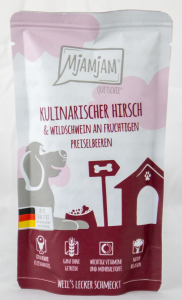 Quetschie "Hirsch & Wildschwein" - 125g Hirsch mit Wildschwein an Preiselbeeren