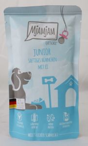 Quetschie Hund "Junior" 125g - saftiges Hühnchen mit Ei