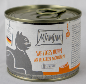 Katzenfutter "Huhn & Möhrchen" - 200g saftiges Huhn an leckeren Möhrchen