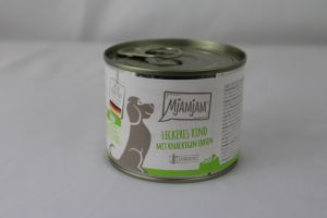 Hundefutter "Rind & Kartoffeln" - 200g Dose leckeres Rind an gekochten Kartoffeln und knackigen Erbsen