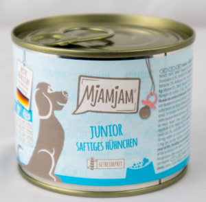 Hundefutter "Junior" - 200g Dose saftiges Hühnchen mit Ei