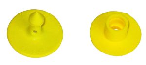 Multiflex R für Schweine, gelb, blanko, Lochteil - 25 Stück/Pack (Default)