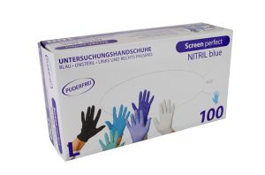 Einmalhandschuhe Nitril Screen perfect - Handschuhe Größe L