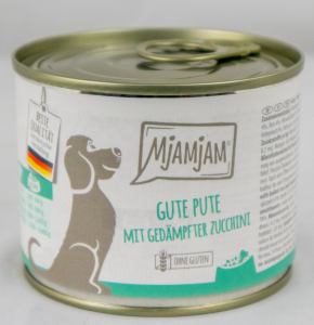 Hundefutter "Pute & Reis" - 200g Dose gute Pute an gekochtem Reis mit gedämpfter Zucchini