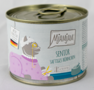 Katzenfutter "Senior" - 200g saftiges Hühnchen für ältere Katzen 