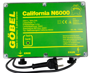 California N 6000, Netzgerät mit CE Zeichen - Weidezaunnetzgerät